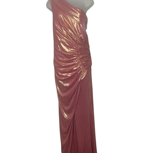 Mac Duggal 27152 Pink Off-Shoulder Gown Size 16 NWT Evening Formal Dress - Picture 2 of 5